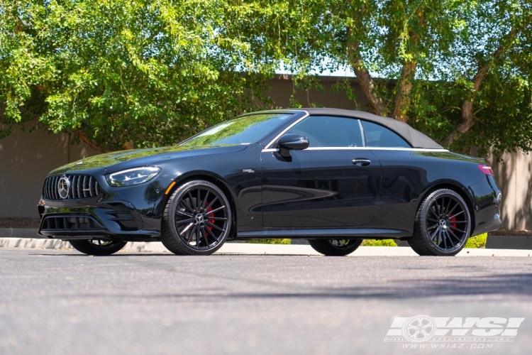 2023 Mercedes-Benz E-Class Coupe with 20" Gianelle Verdi in Gloss Black wheels