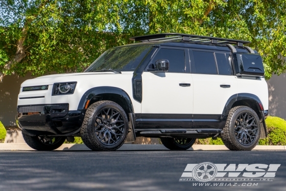 2020 Land Rover Defender with 22" Vossen HF-2 in Gloss Black (Custom Finish) wheels