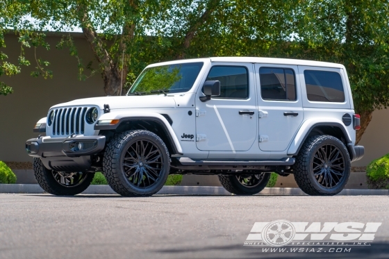 2023 Jeep Wrangler with 22" Lexani Aries CVR in Gloss Black wheels