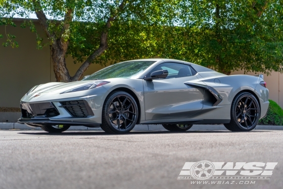 2023 Chevrolet Corvette with 21" Avant Garde M580R in Gloss Black wheels