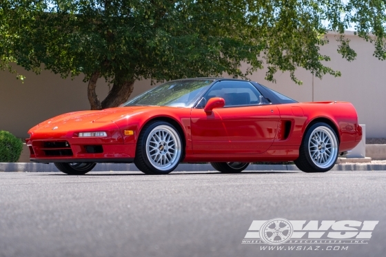 1992 Acura NSX with 19" BBS LM in Silver (Machined Rim) wheels