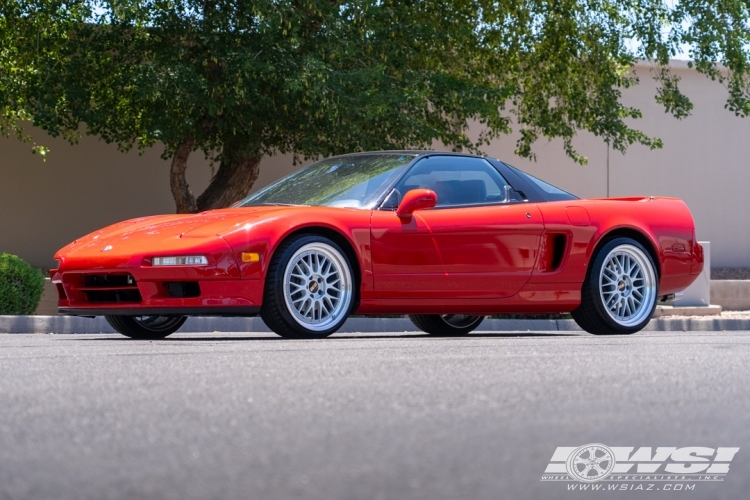 1992 Acura NSX with 19" BBS LM in Silver (Machined Rim) wheels