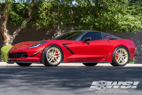 2015 Chevrolet Corvette with 20" Signature SV301S in Custom wheels