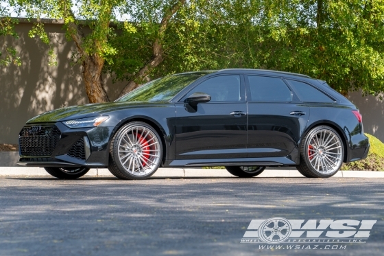 2023 Audi RS6 with 22" Vossen Forged S17-04 in Custom wheels