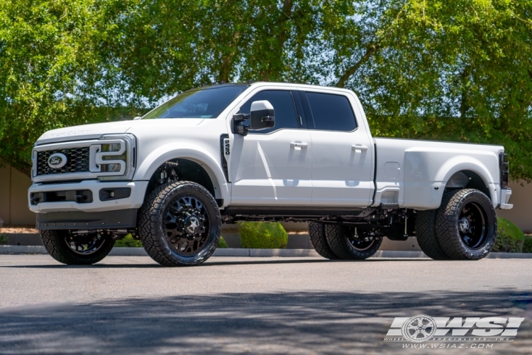 2023 Ford F-450 with 24" American Force J01 Pulse DRW in Custom wheels