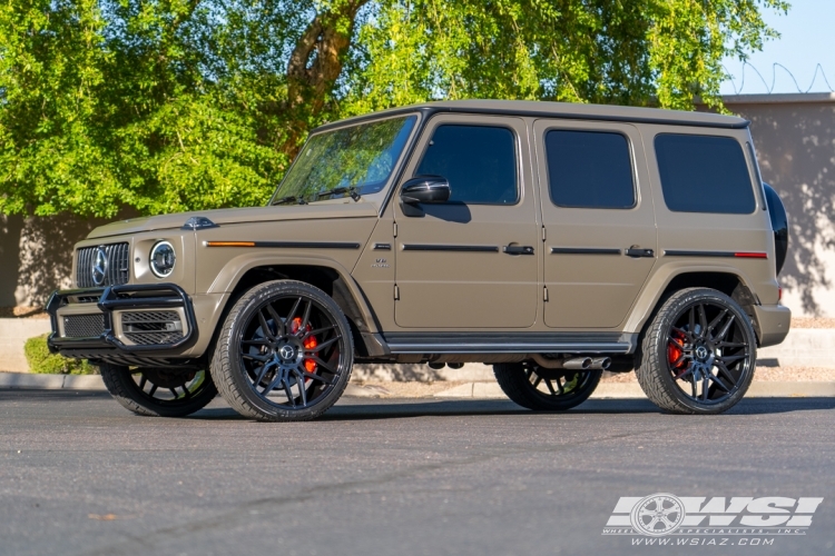 2020 Mercedes-Benz G-Class with 24" Giovanna Bogota in Gloss Black wheels