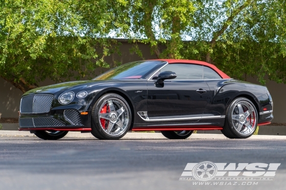 2023 Bentley Continental GT with 22" Forgiato F-Classico in Chrome wheels