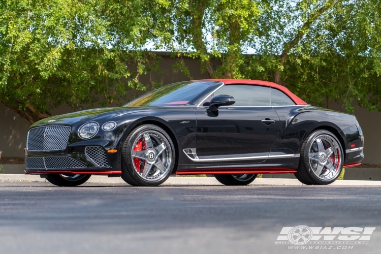 2023 Bentley Continental GT with 22" Forgiato F-Classico in Chrome wheels