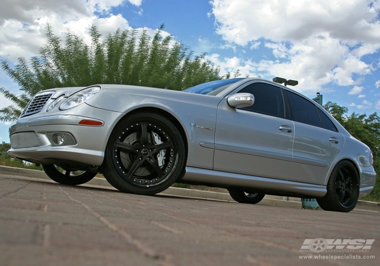 2008 Mercedes-Benz E-Class with 20" Gianelle Spezia-5 in Black (Matte) wheels