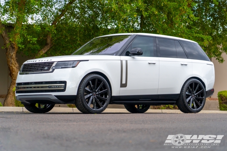 2023 Land Rover Range Rover with 24" Koko Kuture Kapan in Gloss Black wheels