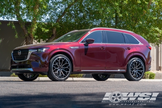 2024 Mazda CX-90 with 24" Gianelle Monte Carlo in Gloss Black Machined wheels