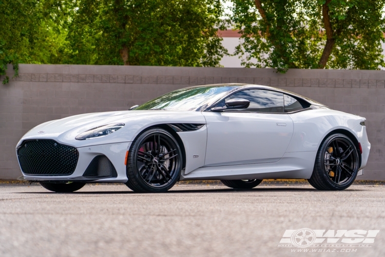 2019 Aston Martin DBS with 21" Powder Coating Aston Martin DBS in Gloss Black wheels