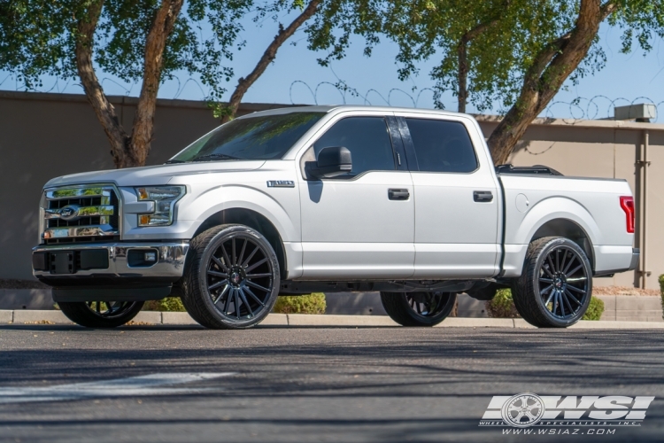 2016 Ford F-150 with 24" Gianelle Verdi in Gloss Black wheels
