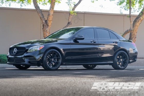 2020 Mercedes-Benz C-Class with 19" Curva Concepts CFF70 in Gloss Black wheels