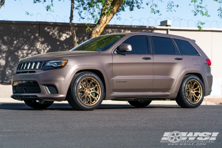 2018 Jeep Grand Cherokee with 20" Stance SF10 in Brushed Bronze wheels