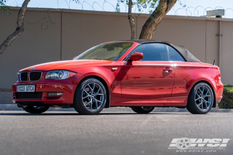 2010 BMW 1-Series with 17" BBS SR in Satin Gray wheels