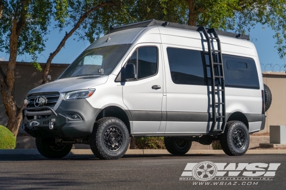 2021 Mercedes-Benz Sprinter with 17" Black Rhino Atlas in Matte Black wheels