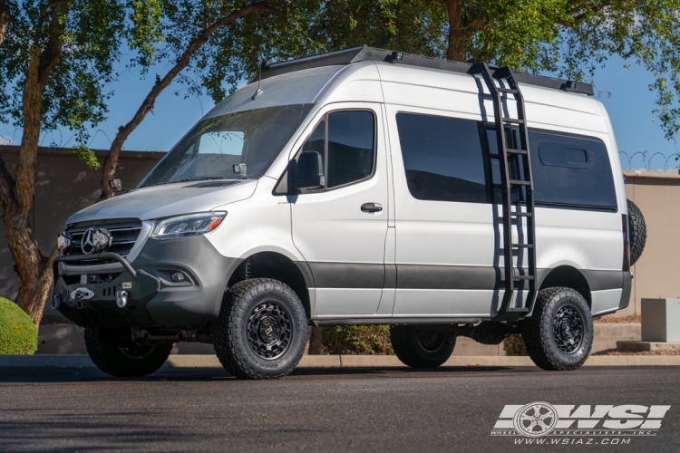 2021 Mercedes-Benz Sprinter with 17" Black Rhino Atlas in Matte Black wheels