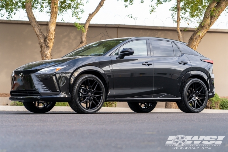 2024 Lexus RZ with 22" Giovanna Bogota in Gloss Black wheels