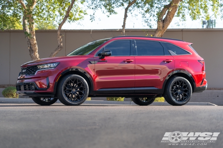 2023 Kia Sorento with 20" Gianelle Monte Carlo in Gloss Black wheels