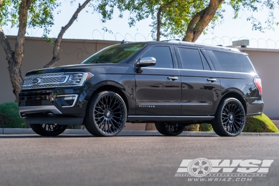 2020 Ford Expedition with 26" Forgiato NB6-ECL in Gloss Black wheels