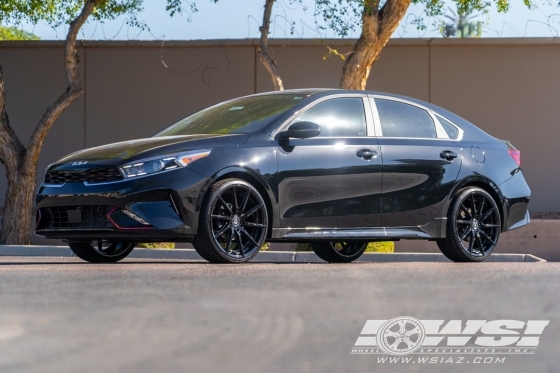 2024 Kia Forte with 20" Lexani CSS-15 in Gloss Black wheels