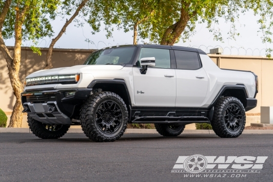 2023 Hummer Hummer EV with 22" Powder Coating Hummer EV in Gloss Black wheels