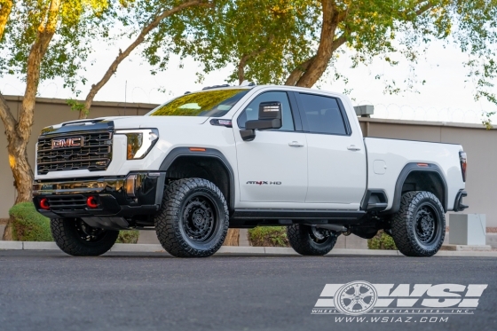 2024 GMC Sierra 2500 with 20" Black Rhino Arsenal in Matte Black wheels