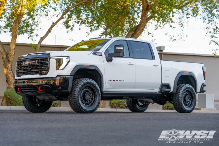 2024 GMC Sierra 2500 with 20" Black Rhino Arsenal in Matte Black wheels