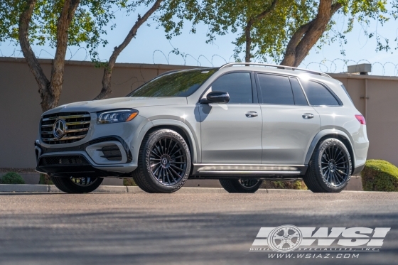 2024 Mercedes-Benz GLS/GL-Class with 22" Koko Kuture URFA FF in Gloss Black (exposed lug) wheels