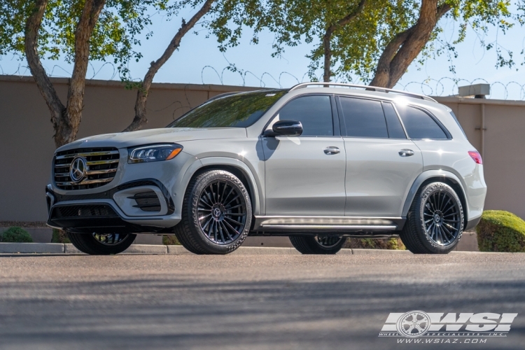 2024 Mercedes-Benz GLS/GL-Class with 22" Koko Kuture URFA FF in Gloss Black (exposed lug) wheels