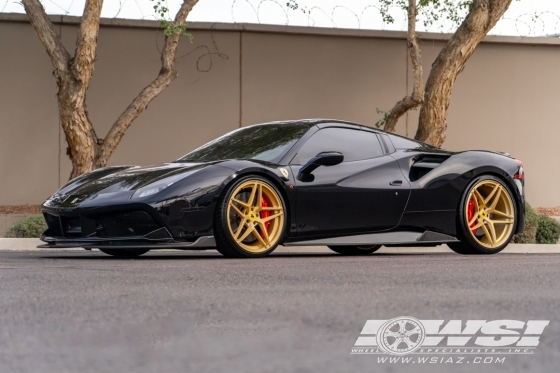 2019 Ferrari 488 with 21" Avant Garde AGL42 in Custom wheels