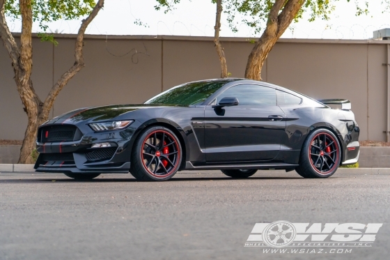 2016 Ford Mustang with 20" BBS CI-R Unlimited in Satin Black wheels