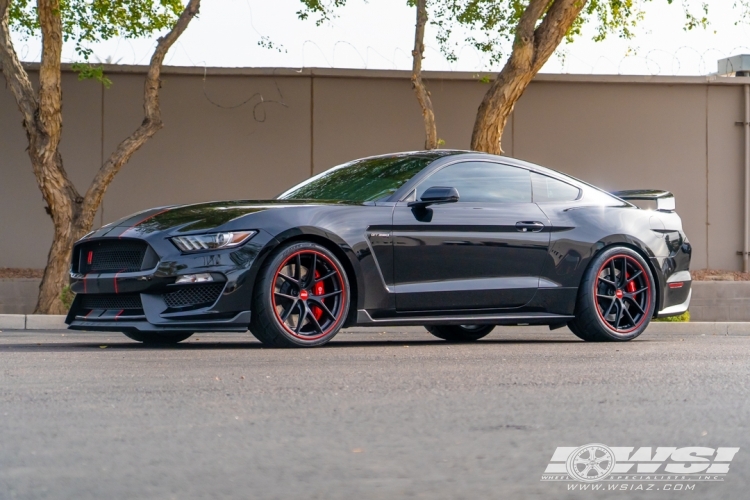 2016 Ford Mustang with 20" BBS CI-R Unlimited in Satin Black wheels