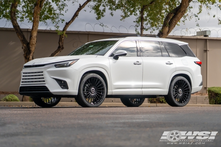 2024 Lexus TX with 24" Vossen HF-8 in Gloss Black wheels