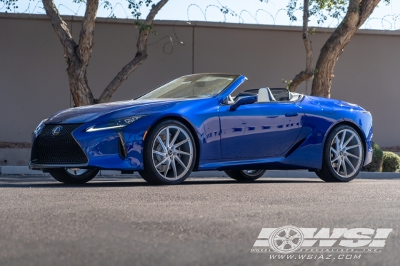 2024 Lexus LC with 22" Savini BM15 in Silver Brushed wheels