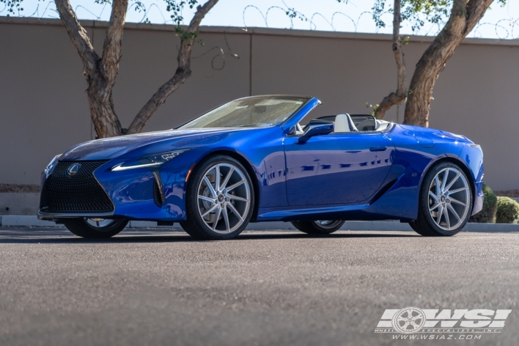 2024 Lexus LC with 22" Savini BM15 in Silver Brushed wheels