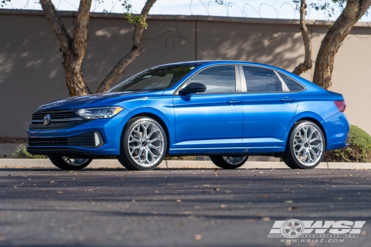 2024 Volkswagen Jetta with 20" Gianelle Monte Carlo in Silver Machined wheels