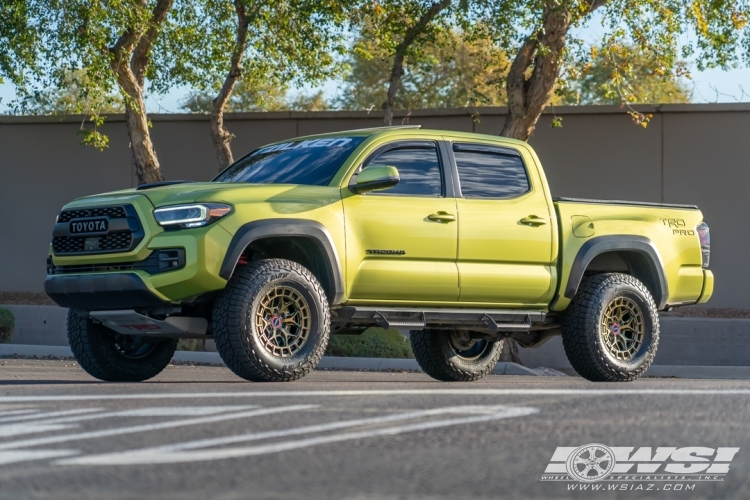 2022 Toyota Tacoma with 17" Vossen HFX-1 in Bronze wheels