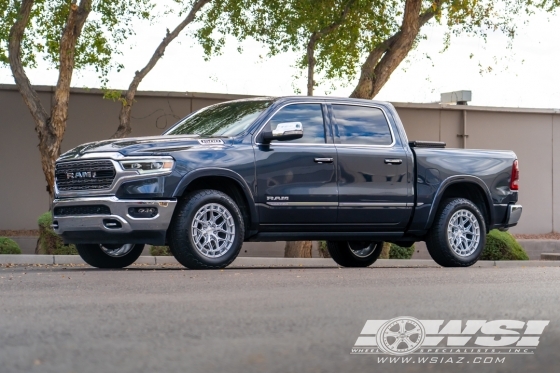 2022 Ram Pickup with 20" Vossen HFX-1 in Silver Polished wheels
