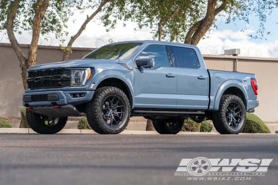 2023 Ford F-150 with 22" Vossen HF6-4 in Satin Black wheels