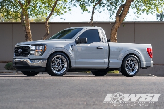 2023 Ford F-150 with 22" Weld Racing Laguna in Gloss Black Milled wheels