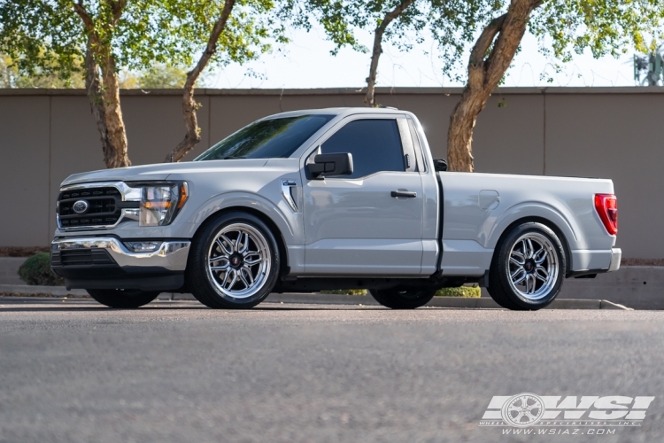 2023 Ford F-150 with 22" Weld Racing Laguna in Gloss Black Milled wheels