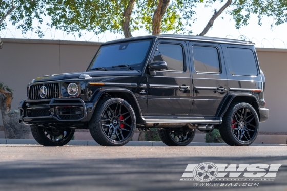 2024 Mercedes-Benz G-Class with 24" Giovanna Bogota in Gloss Black wheels