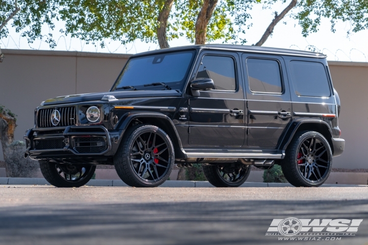 2024 Mercedes-Benz G-Class with 24" Giovanna Bogota in Gloss Black wheels