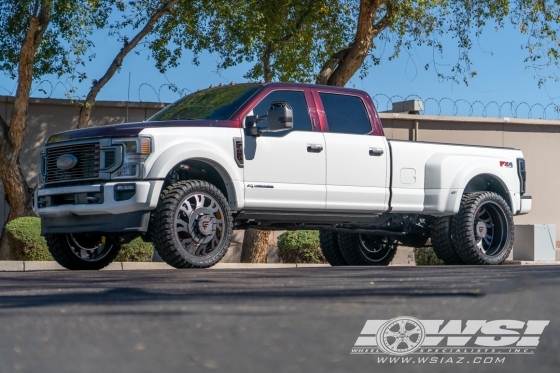 2022 Ford F-450 with 26" Corleone Forged LUCCHESE DF-2855 in Custom wheels