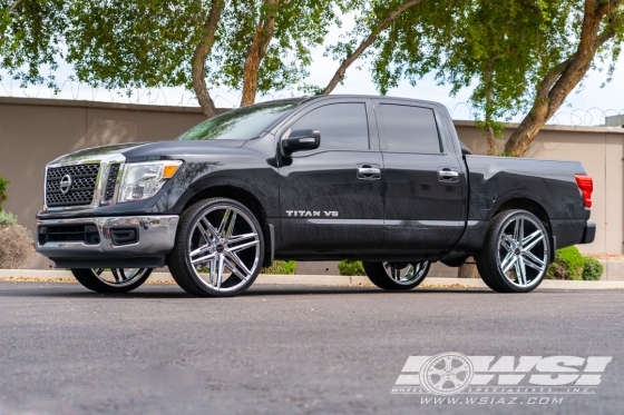 2018 Nissan Titan with 26" Koko Kuture Vetse in Chrome wheels