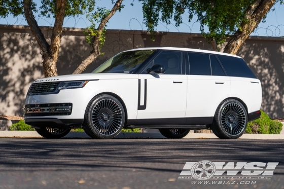 2024 Land Rover Range Rover with 24" Giovanna Tulum in Gloss Black Machined wheels