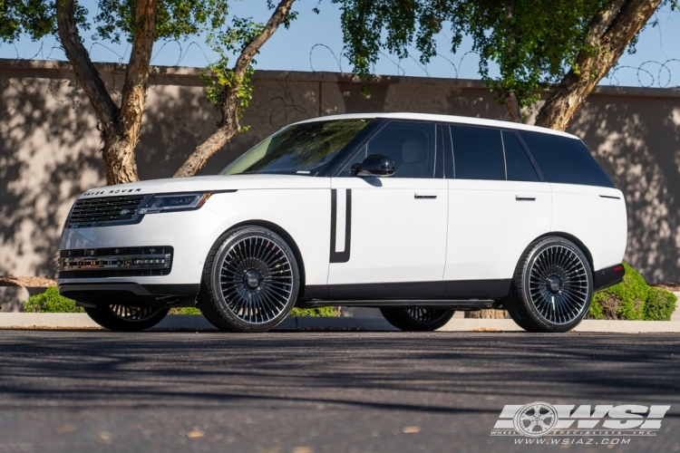 2024 Land Rover Range Rover with 24" Giovanna Tulum in Gloss Black Machined wheels