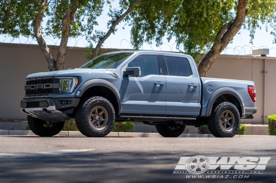 2023 Ford F-150 with 17" VR Forged D07 in Satin Bronze wheels